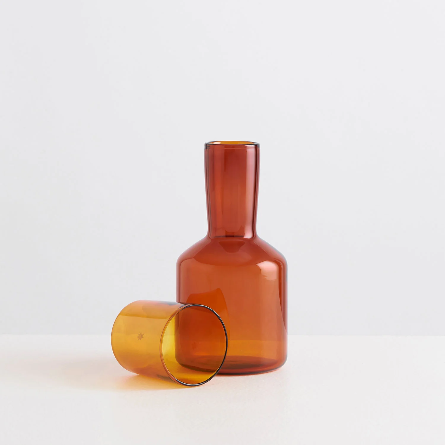 Bedside Carafe & Glass - Amber - Image 3