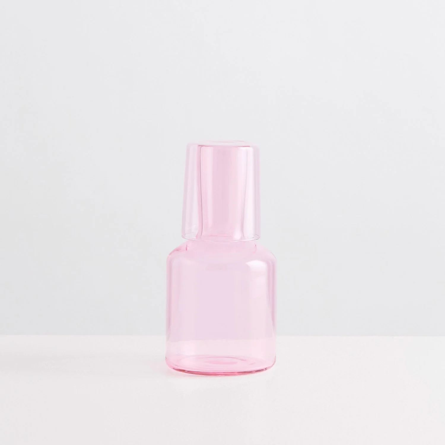 Bedside Carafe & Glass - Pink - Image 3