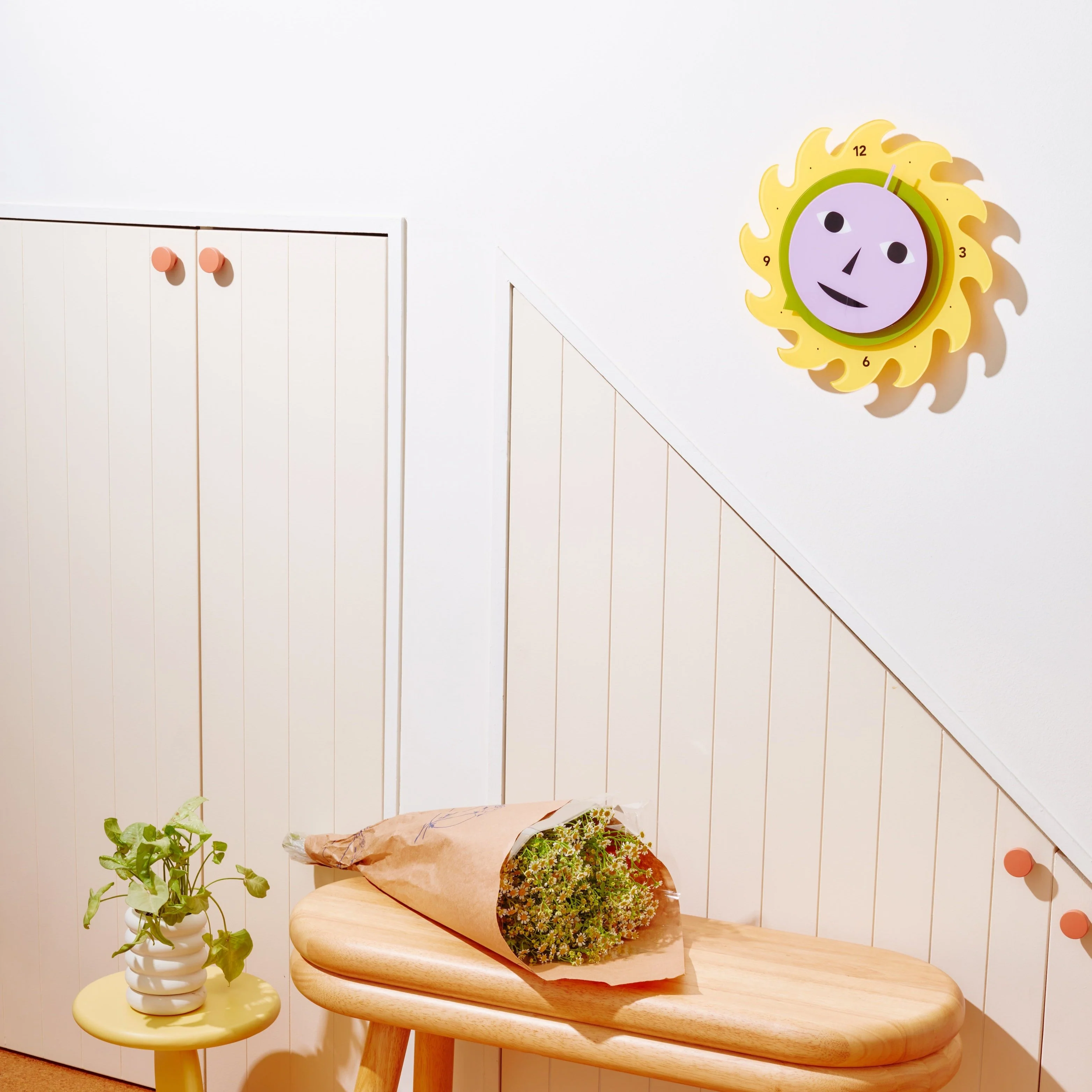 Everybody Clock - Yellow/Purple - Image 6