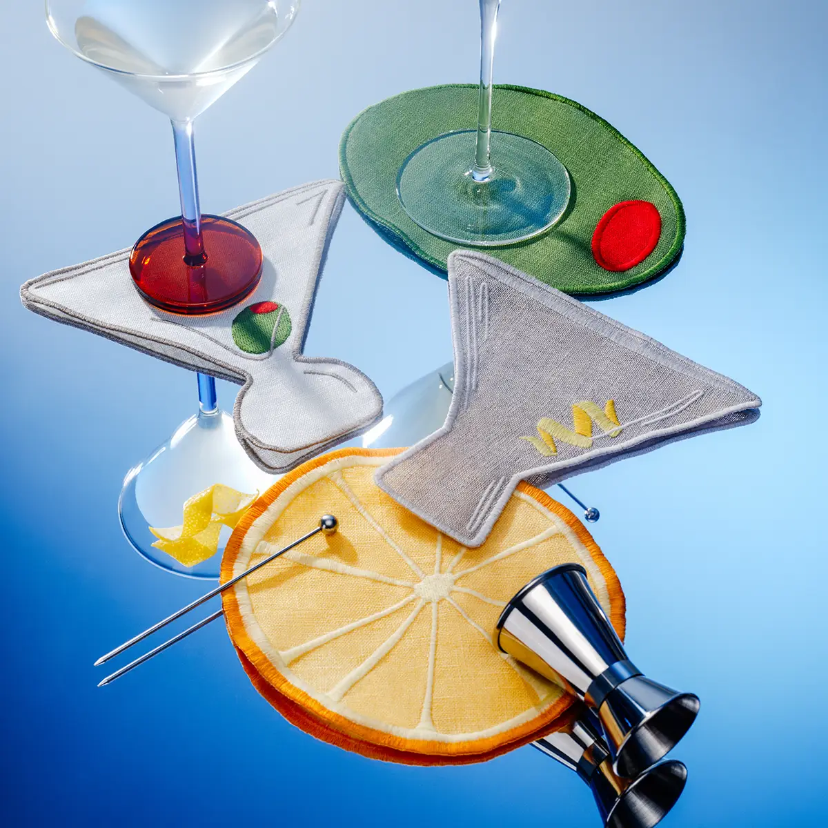 Martini Coasters - Set of 4 - Image 3